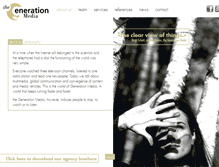 Tablet Screenshot of generationmedia.ch